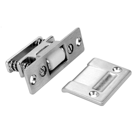 Heat Wave 1700-626 Brushed Chrome Commercial Door Roller Latch - Brushed Chrome HE2940063